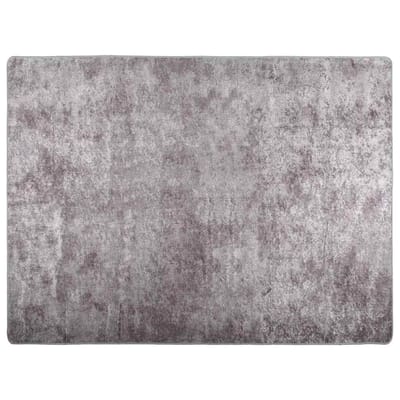 vidaXL - Vloerkleed - wasbaar - 400x300 - cm - grijs