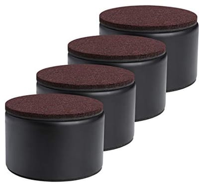 Meubelverhogers - 2 inch (8 cm) Zelfklevend - Heavy Duty - Rond - Zwart - Verhoogt Bedden en Banken
