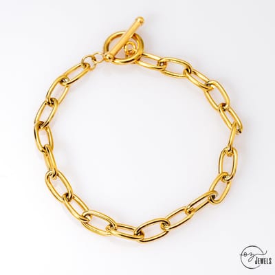 OZ Jewels – Schakelarmband – 18K Verguld – Elegant – Vrouwen – Verstelbare