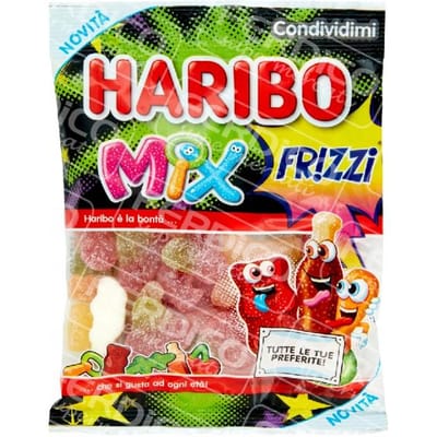 Haribo Mix Frizzi bonbons 175g Mélange de bonbons aux fruits 175g Italien