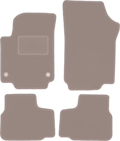 Beige veloursmatten voor: Skoda Citigo hatchback (2011-)
