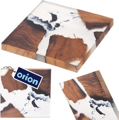Onderzetter Houten RIVER 8x8 cm - voor Glazen