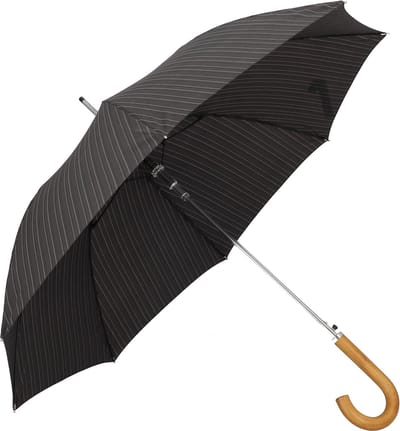 Doppler Fiber Gents Bedrukte Stockholm Stick Paraplu 88 cm - 100cm Diameter - classy stripe
