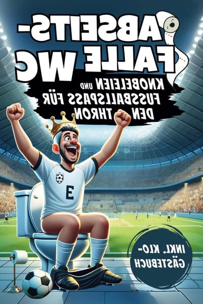 WC Boek - Gastenboek - Toilet Humor - Voetbal Puzzels - 15x23 cm