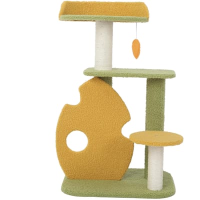Regenwoud Kat Klimrek Multifunctioneel Stabiel Kattenbak Kattenboom Geïntegreerde Villa Kattenplank beige