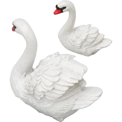 Hars Zwaan Koppel Ornamenten Exquise Zwaan Koppel Decoraties voor Woonkamer Auto Huwelijksgeschenken white
