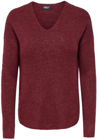 ONLY - ONLCAMILLA V-NECK L/S PULLOVER KNT NOOS - Dames - Gebreide truien