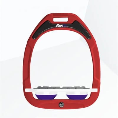 Platte Grip Steigeren Rood/Wit/Paars Flex-On Green Composite