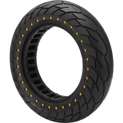 Dubbele Honingraat Band Schokbestendig Rubber Elektrisch Scooterwiel voor Xiaomi Elektrische Scooter Geel geel