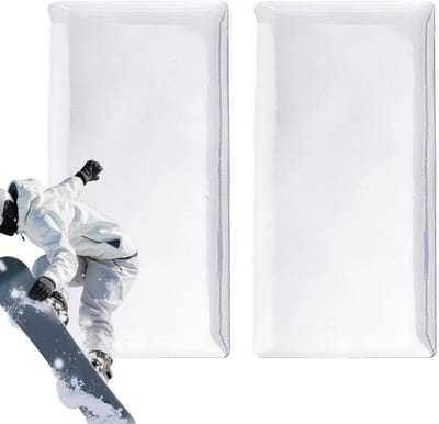 Ski Scheenbeschermers - Snowboard Bescherming - Sport Bescherming - Schokabsorberend Gelkussen - 13 x 6.5 cm - Transparant