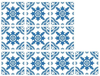 Dailygoods- Tegelstickers 10 Stuks - 20 cm x 20 cm - Waterdicht - Verwijderbaar - PVC - Geschikt voor Keuken/Badkamer - Muursticker