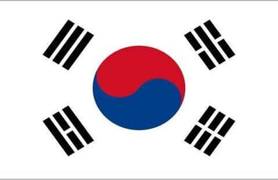 New Age Devi - Vlag van Zuid-Korea | Zuid-Koreaanse vlag - 90 x 150 cm