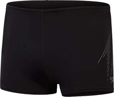 Speedo Hyper Boom Placement Aquashort Zwart/Grijs Heren Sportzwembroek - Maat 6