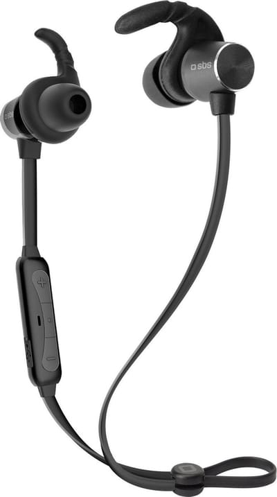 SBS Wireless Magnetic Multipoint Earphones - Black