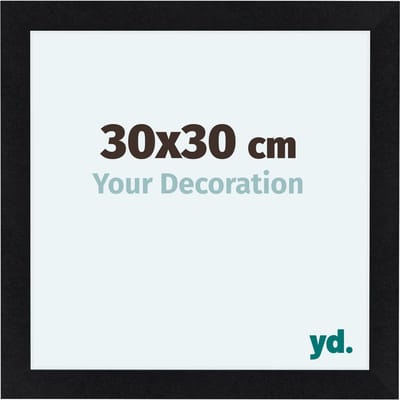 Your Decoration - Fotolijst 30x30 cm - MDF - Zwart Mat - Como