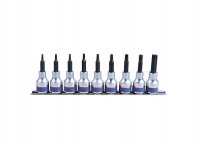King Tony Lange Torx Kraan 1/2" 9 Delig T20-T60