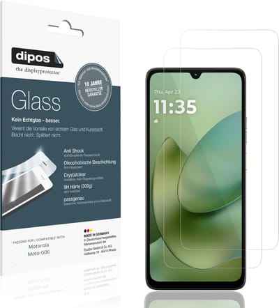 dipos – 2x Pantserfolie geschikt voor Motorola Moto G06 | 9H Screenprotector