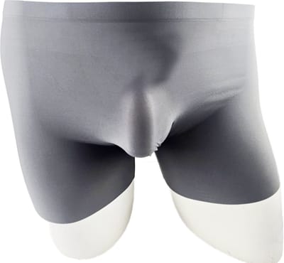 BamBella ® - Boxershorts - maat L/XL - Boxer short donker Grijs onderbroek naadloos lange pijpen heren