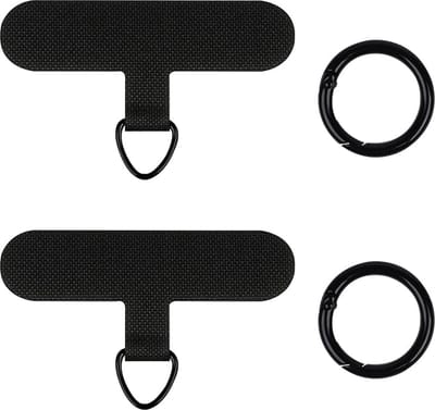 Telefoonkoord, verstelbare universele telefoonkoord, telefoonketting, voor nekband, crossbody-riem, polsband, compatibel met de meeste telefoonhoesjes, met sleutelhanger en patch