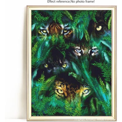 DIY diamant schilderij volledige ronde dier tijger strass foto borduurwerk verkoop diamant 20X30