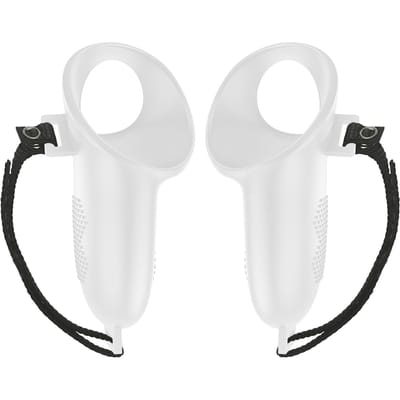 Controller handgreepafdekking Verstelbare anti-verloren riem Compatibel voor Quest 3-accessoires wit