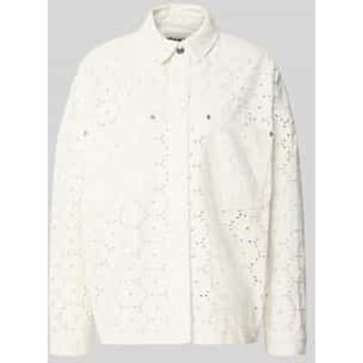 regular fit overhemdblouse met ajourwerk model 'JANINE-FLO'
