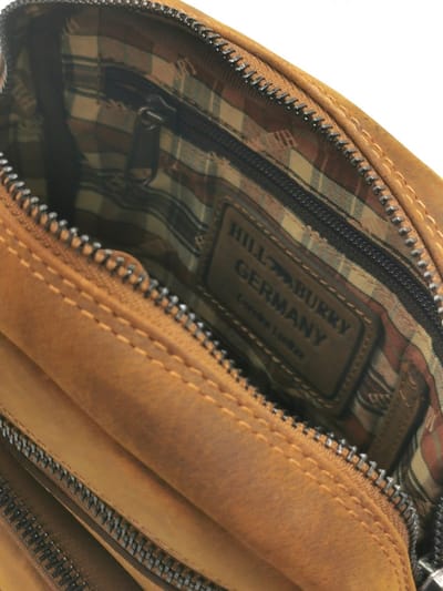 Hillburry - Leren Crossbodytas - Schoudertas - Buffelleer - Optimaal formaat - perfecte afwerking - (hxbxd) ca. 22cm x 18cm x 6cm