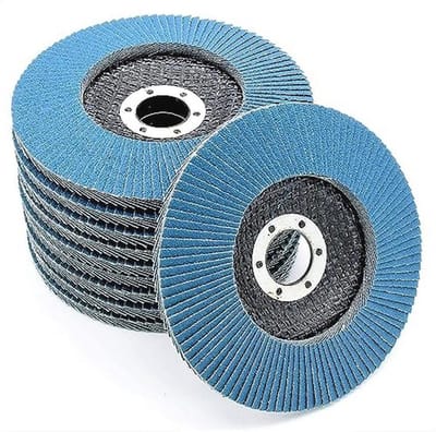 Professionele waaierschijven 10 stuks Ø 125 mm korrel 40 voor haakse slijpers