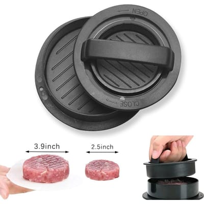 Presse à hamburgers en acier inoxydable, presse-hamburger, galettes de viande, presse-viande circulaire, moule pour viandes de charcuterie, accessoires de cuisine