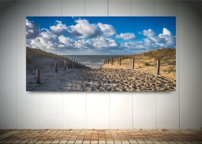 Foto op Canvas - Strand AlexF066 – Formaat 120 x 60cm - Wanddecoratie - Muurdecoratie woonkamer - Slaapkamer decoratie - Kamer accessoires - Schilderijen op canvas