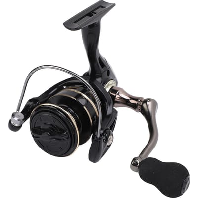 Moulinet de pêche à lancer Puissant Léger Alliage d'aluminium Métal Accessoires de moulinet de pêche pour eau salée ou eau douce black