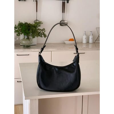 Niche Retro Okseltas voor Dames Nieuwe Mode One-shoulder Zacht Leer Commuter Dumpling Tas Veelzijdige Crossbody Tas voor Dames gray