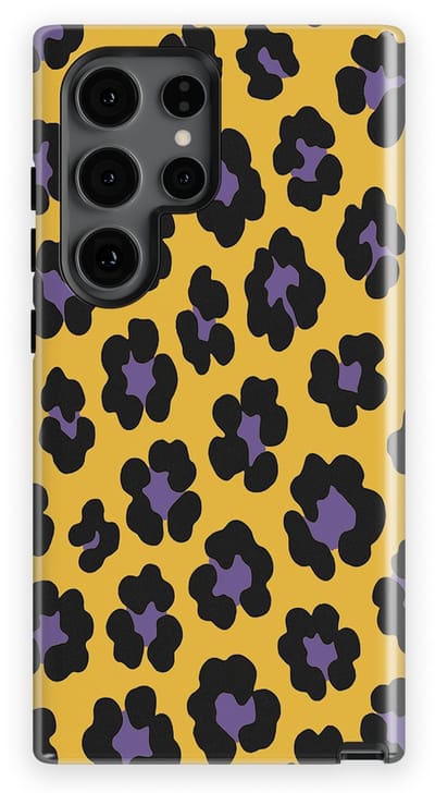 DripCase Luipaard Hoesje Samsung Galaxy S24 Ultra | Backcover met Mag | Hoesje met Dierenprint Samsung Galaxy S24 Ultra Wild Electric