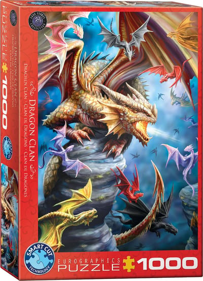 Eurographics puzzel Dragon Clan - Anne Stokes - 1000 stukjes legpuzzel.