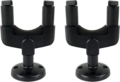 Gitaarhanger Set - Instrument Haken - Muziek Opslag - Krasbestendig ABS - 20 x 15 x 5 cm - Zwart