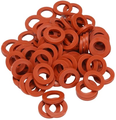 Tuinslang Pakking - Slang O-ringen - Lekkage Repareren - Duurzaam Rubber - 90 Stuks - Rood