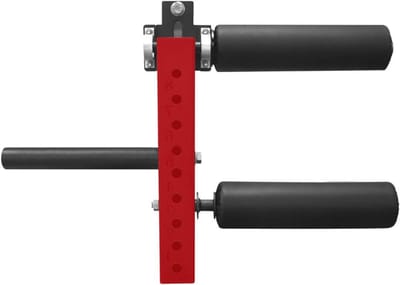 Beenverlengstuk - Krulmachine Accessoire - Kracht Training - Verstelbare Bevestiging - 120 mm Schuim - Rood