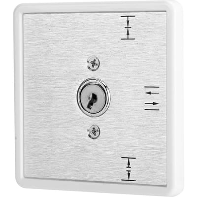 Système de sélection de fonction de fonctionnement de contrôle d'accès d'interrupteur à clé à 3 positions de porte automatique white