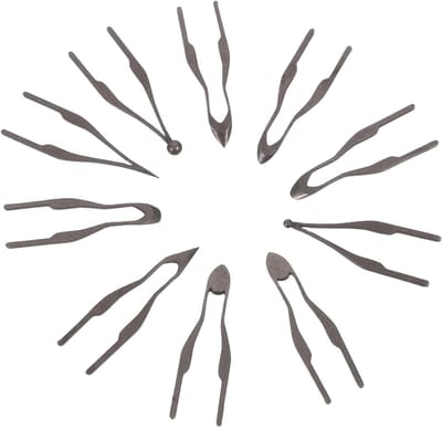 Houtbrander Tips - Vervangende Penpunten - Creatieve Houtkunst - Hoge Impedantie - 10 Stuks - Donkergrijs