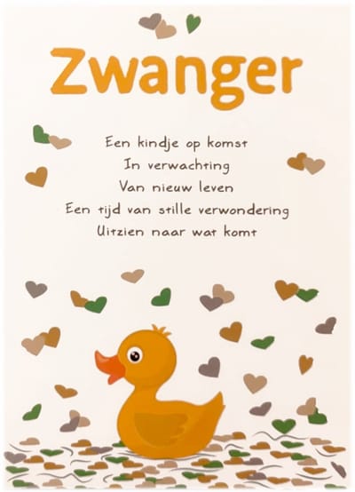Kaart - Artige - Intense - Zwanger - TE005-C