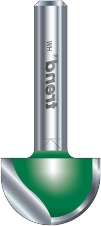 Radiusfrees - Hoekfrees Freeskop - Houtbewerking Precisie - PTFE Antikleefcoating - 127 mm - Zilver
