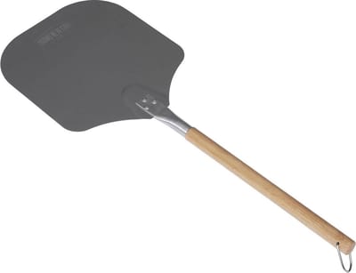 BrandNewCake® - Pizzaschep 80cm - Voor BBQ & Oven - Aluminium Pizzaspatel - Hout Handvat - Ophangbaar BBQ Gereedschap