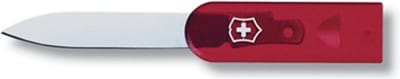 Mesje/briefopener voor SwissCard, Victorinox, rvs/rood