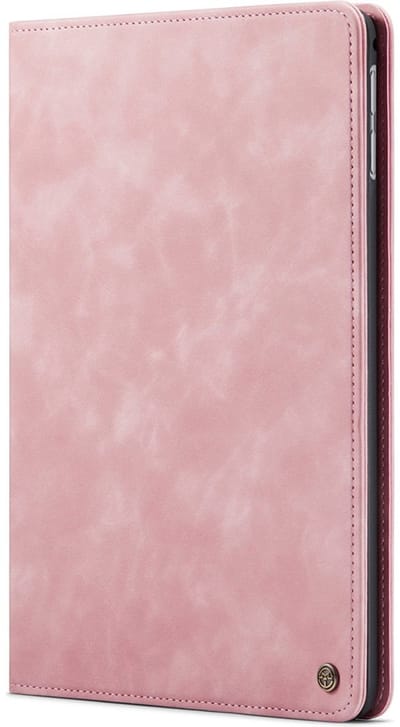 CaseMania Bookcase hoesje geschikt voor Apple iPad Air 10.5 (3e gen) - Effen Roze - Kunstleer