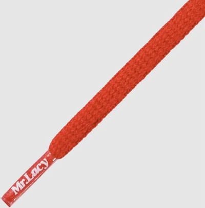 Mr. Lacy - Schoenveters - Veters - Runnies - Plat - Rood - Waterafstotend - veterlengte  120 cm