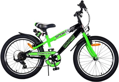 Volare Sportivo Kinderfiets - Jongens - 20 inch - Groen Zwart - 7 versnellingen