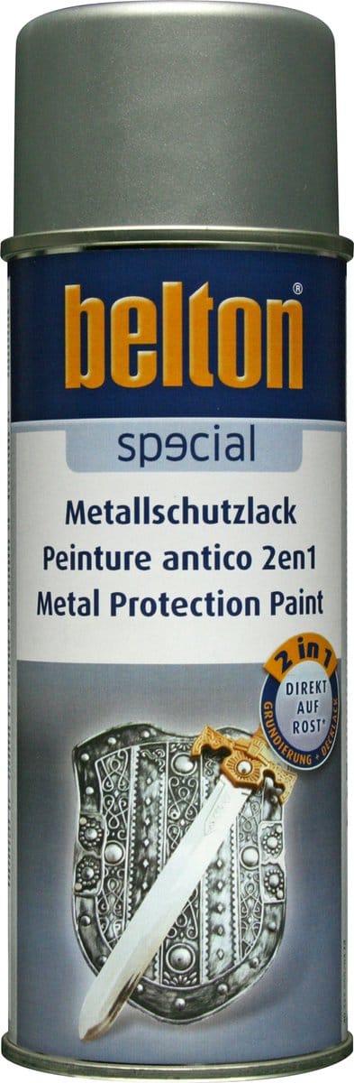 BELTON METAALBESCHERMINGSVERF 3IN1 ZILVER GLANZEND, SPUITBUS 400ML