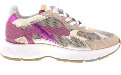 Floris Van Bommel Sfw-10152 Daysi Sneakers - Leer - Dames - Goudkleurig - Maat 41