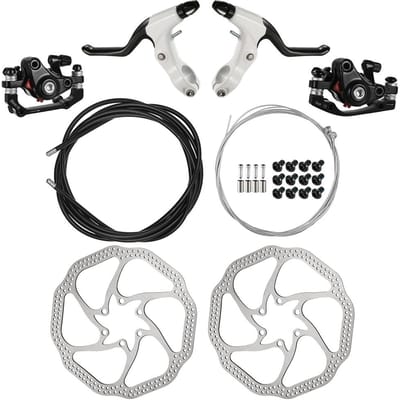 Kit de frein à disque gauche et droit pour vtt, levier de frein à main, dérailleur, câble de changement de vitesse, jeu de fils intérieurs black