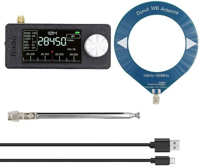 Draagbare Full-Band Radio Ontvanger met Kleurenscherm en Oplaadbare Batterij
